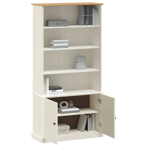 vidaXL Bookcase VIGO White 85x35x170 cm Solid Wood Pine