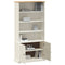 vidaXL Bookcase VIGO White 85x35x170 cm Solid Wood Pine
