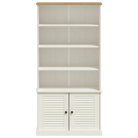 vidaXL Bookcase VIGO White 85x35x170 cm Solid Wood Pine