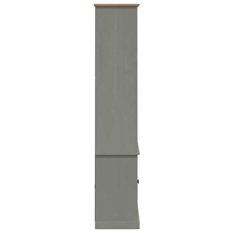 vidaXL Bookcase VIGO Grey 85x35x170 cm Solid Wood Pine