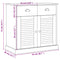 vidaXL Sideboard with Drawers VIGO 78x40x75 cm Solid Wood Pine
