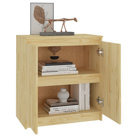 vidaXL Side Cabinet 60x36x65 cm Solid Wood Pine