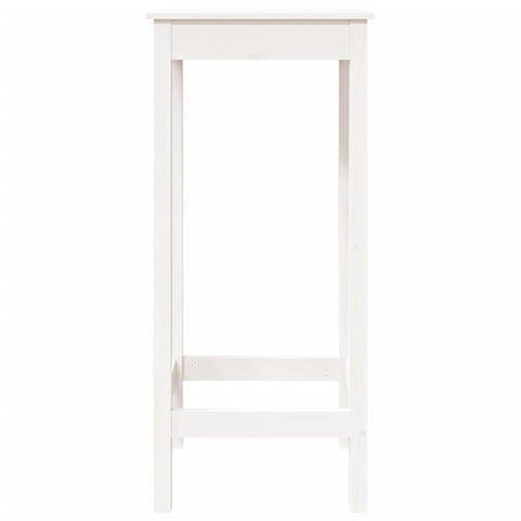 vidaXL Bar Table White 50x50x110 cm Solid Wood Pine