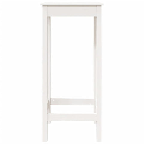 vidaXL Bar Table White 50x50x110 cm Solid Wood Pine