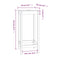 vidaXL Bar Table White 50x50x110 cm Solid Wood Pine
