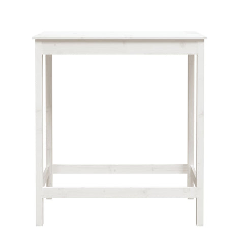 vidaXL Bar Table White 100x50x110 cm Solid Wood Pine