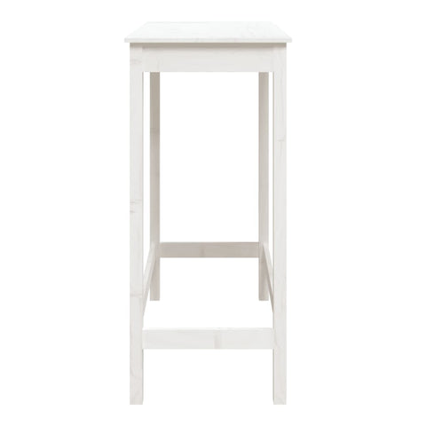 vidaXL Bar Table White 100x50x110 cm Solid Wood Pine