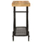 vidaXL Console Table 112x36x76 cm Solid Wood Mango and Iron