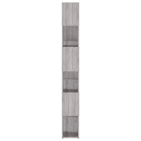 vidaXL Book Cabinet/Room Divider Grey Sonoma 100x24x188 cm