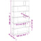 vidaXL Book Cabinet/Room Divider Grey Sonoma 100x24x188 cm