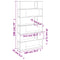 vidaXL Book Cabinet/Room Divider Brown Oak 100x24x188 cm