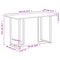 vidaXL Dining Table 110x55x75.5 cm Solid Wood Mango
