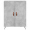 vidaXL Sideboard Concrete Grey 69.5x34x90 cm Engineered Wood
