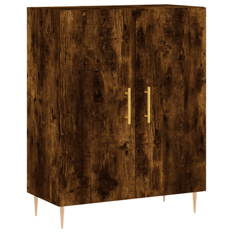 vidaXL Sideboard Smoked Oak 69.5x34x90 cm Engineered Wood