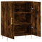 vidaXL Sideboard Smoked Oak 69.5x34x90 cm Engineered Wood