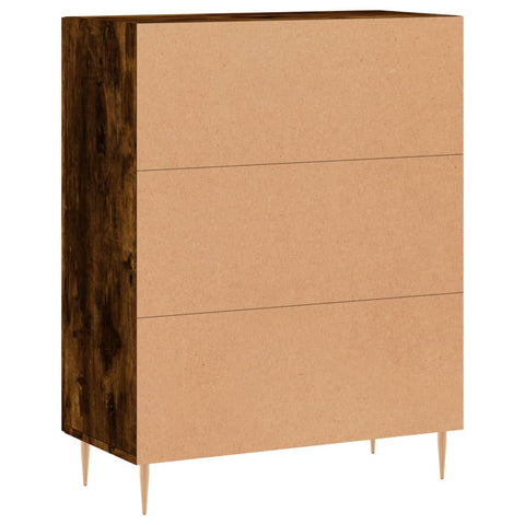vidaXL Sideboard Smoked Oak 69.5x34x90 cm Engineered Wood
