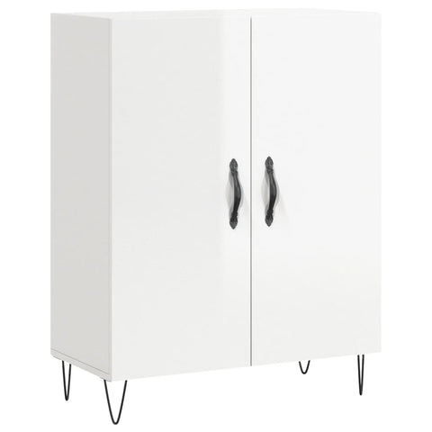 vidaXL Sideboard High Gloss White 69.5x34x90 cm Engineered Wood