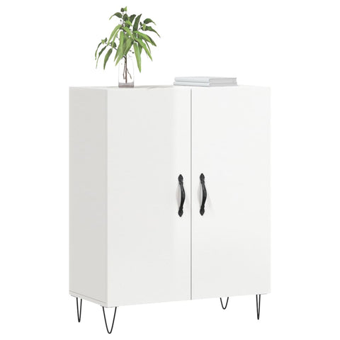 vidaXL Sideboard High Gloss White 69.5x34x90 cm Engineered Wood