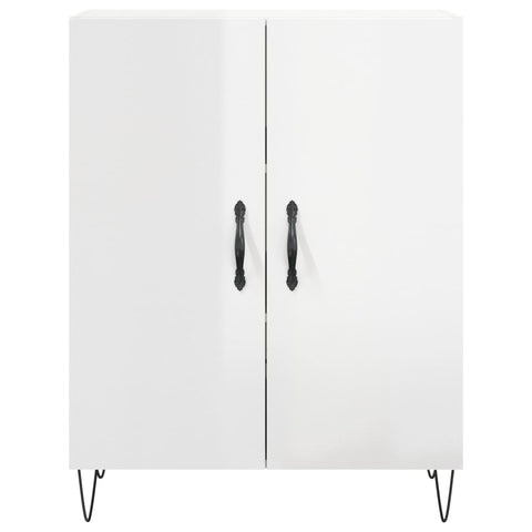 vidaXL Sideboard High Gloss White 69.5x34x90 cm Engineered Wood