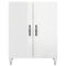 vidaXL Sideboard High Gloss White 69.5x34x90 cm Engineered Wood