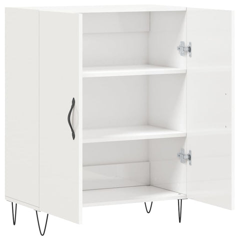 vidaXL Sideboard High Gloss White 69.5x34x90 cm Engineered Wood