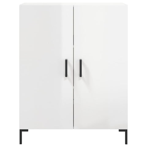 vidaXL Sideboard High Gloss White 69.5x34x90 cm Engineered Wood