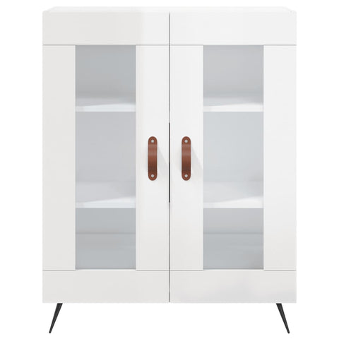 vidaXL Sideboard High Gloss White 69.5x34x90 cm Engineered Wood