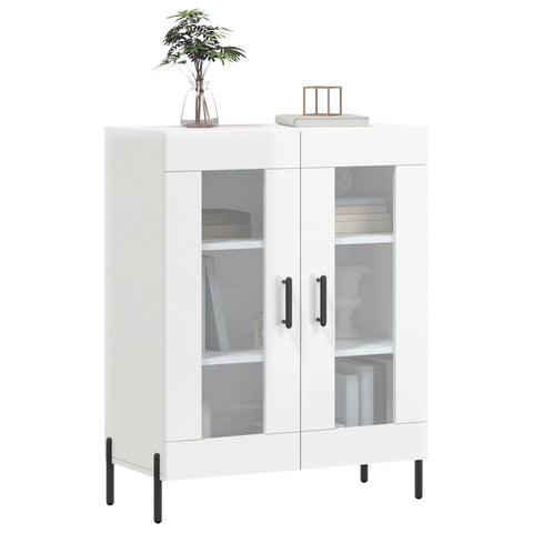 vidaXL Sideboard High Gloss White 69.5x34x90 cm Engineered Wood