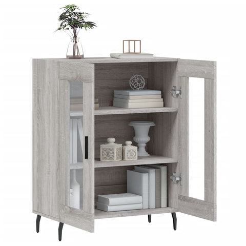 vidaXL Sideboard Grey Sonoma 69.5x34x90 cm Engineered Wood
