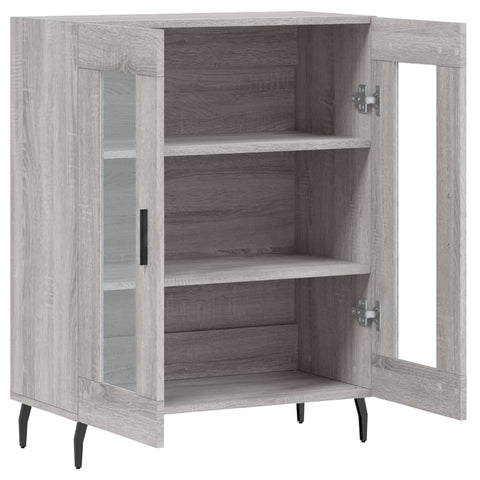 vidaXL Sideboard Grey Sonoma 69.5x34x90 cm Engineered Wood