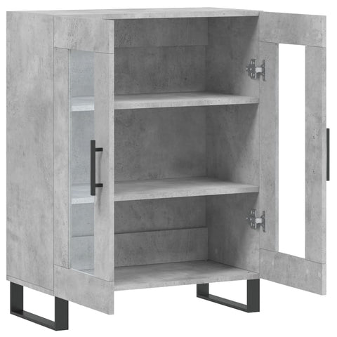 vidaXL Sideboard Concrete Grey 69.5x34x90 cm Engineered Wood