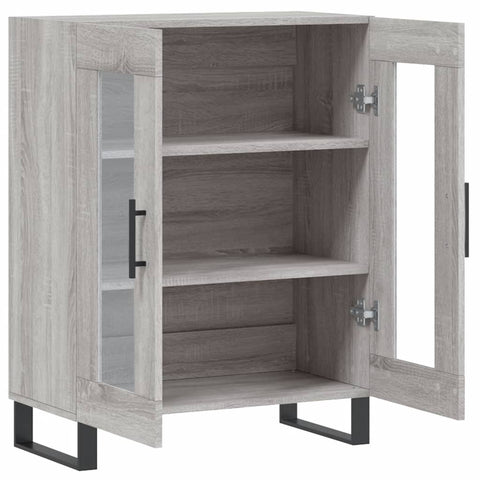 vidaXL Sideboard Grey Sonoma 69.5x34x90 cm Engineered Wood