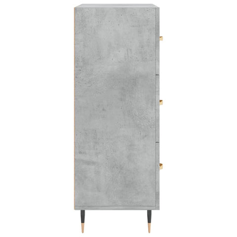 vidaXL Sideboard Concrete Grey 69.5x34x90 cm Engineered Wood