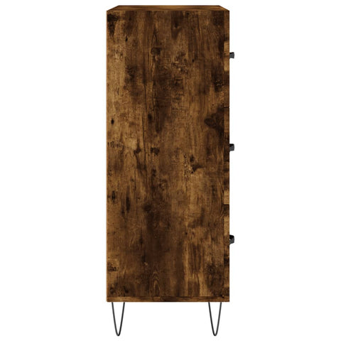 vidaXL Sideboard Smoked Oak 69.5x34x90 cm Engineered Wood