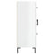 vidaXL Sideboard High Gloss White 69.5x34x90 cm Engineered Wood