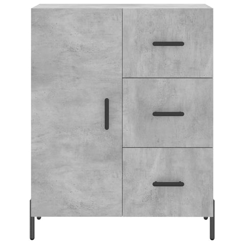 vidaXL Sideboard Concrete Grey 69.5x34x90 cm Engineered Wood