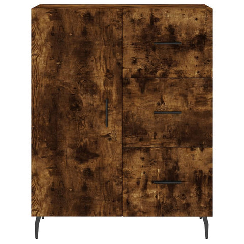 vidaXL Sideboard Smoked Oak 69.5x34x90 cm Engineered Wood