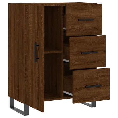 vidaXL Sideboard Brown Oak 69.5x34x90 cm Engineered Wood