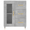 vidaXL Sideboard Concrete Grey 69.5x34x90 cm Engineered Wood
