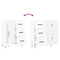 vidaXL Sideboard High Gloss White 69.5x34x90 cm Engineered Wood