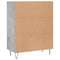 vidaXL Sideboard Concrete Grey 69.5x34x90 cm Engineered Wood