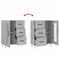 vidaXL Sideboard Concrete Grey 69.5x34x90 cm Engineered Wood