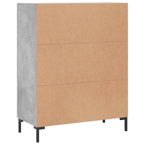 vidaXL Sideboard Concrete Grey 69.5x34x90 cm Engineered Wood