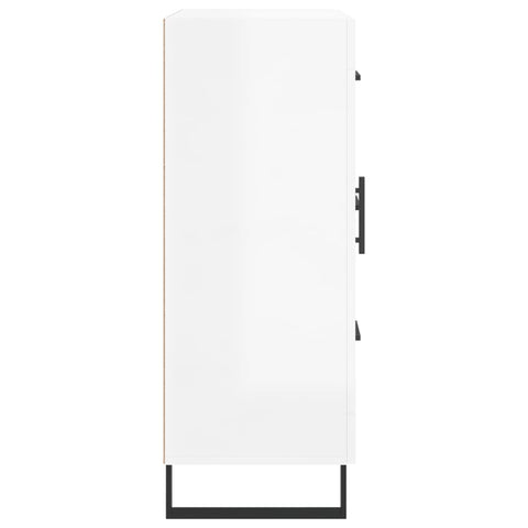 vidaXL Sideboard High Gloss White 69.5x34x90 cm Engineered Wood