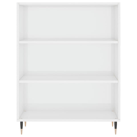 vidaXL Bookcase High Gloss White 69.5x32.5x90 cm Engineered Wood