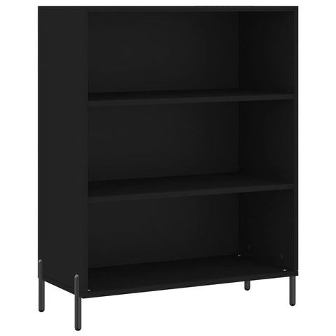 vidaxL Shelf Cabinet Black 69.5x32.5x90 cm Engineered Wood