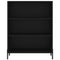 vidaxL Shelf Cabinet Black 69.5x32.5x90 cm Engineered Wood