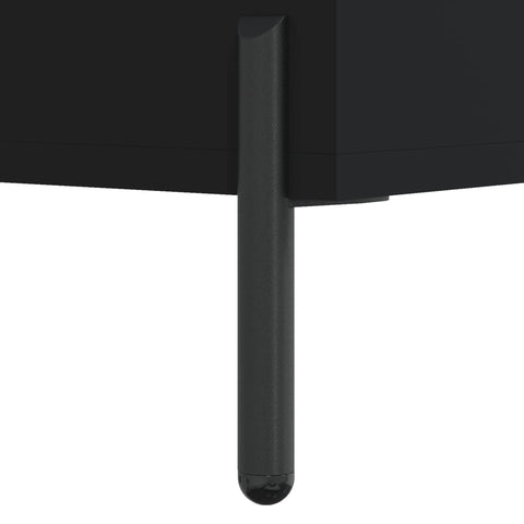 vidaxL Shelf Cabinet Black 69.5x32.5x90 cm Engineered Wood