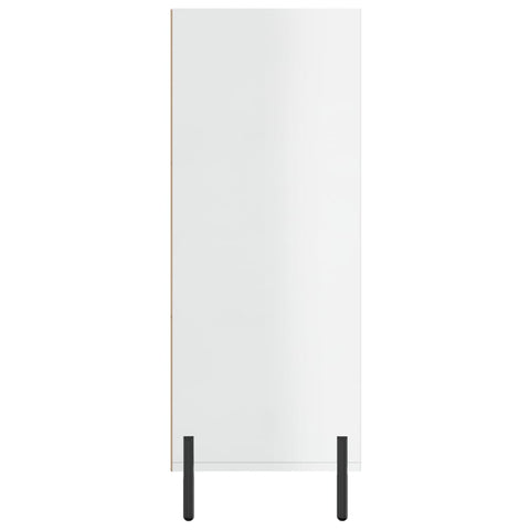 vidaxL Shelf Cabinet High Gloss White 69.5x32.5x90 cm Engineered Wood