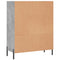 vidaxL Shelf Cabinet Concrete Grey 69.5x32.5x90 cm Engineered Wood